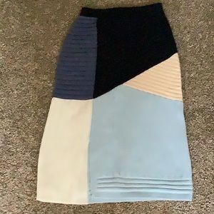 Anthropology very fitted light sweater skirt